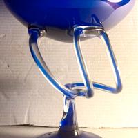 JOZEFINA KROSNO 1980 Coppa a 3 steli Jellyfish Blu