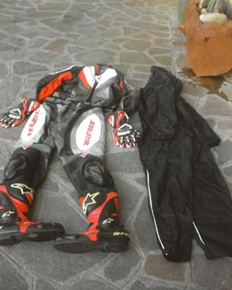 tuta da moto completa