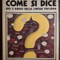 Libro vintage " Uso e abuso della lingua italiana"