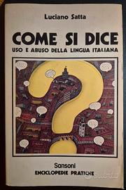 Libro vintage " Uso e abuso della lingua italiana"