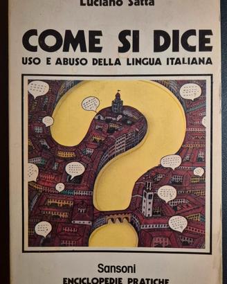 Libro vintage " Uso e abuso della lingua italiana"