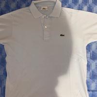 Polo Lacoste azzurro pastello