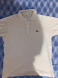 Polo Lacoste azzurro pastello