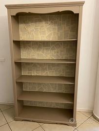 Libreria shabby chic in legno