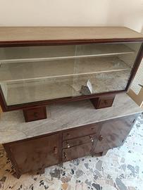Credenza  anni '40/’50 con Alzata e Piano i