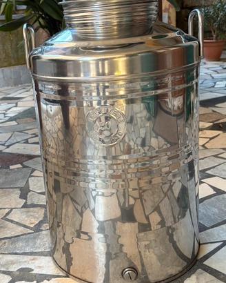 Fusto contenutore Bidone Olio Inox 50 litri