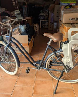 Bici da città Elops 520 blu