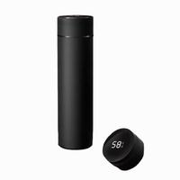 BORRACCIA TERMICA NERA IN ACCIAIO INOX CON DISPLAY