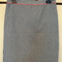 Gonna in tessuto seersucker