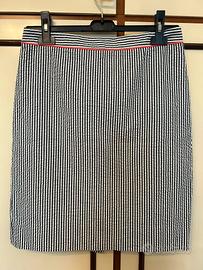 Gonna in tessuto seersucker