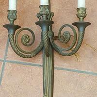 Applique da muro tre luci bronzo