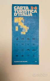 Carta turistica d'Italia Touring Club
