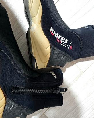 Mares Calzari Triboot da 5 mm subacquea sub scuba
