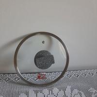 Coperchio in vetro nuovo diam 20 cm marca AM manic