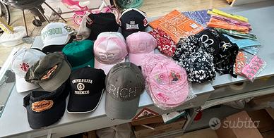 Stock di cappelli e bandane 500 pezzi