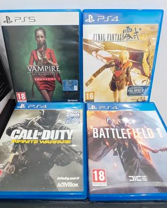 Lotto 4 Giochi PS4 / PS5 - Edizioni Miste
