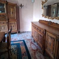 Credenza bassa 230x50 in Mogano Rinascimento