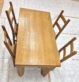 TAVOLO ROVERE MASSELLO SPAZZOLATO