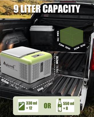 usato frigo auto 9 litri a compressore 
