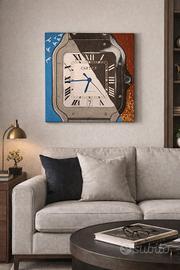 Cartier Santos quadro 40x40cm