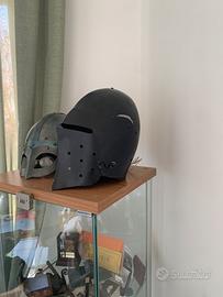 Elmo medievale nero LARP