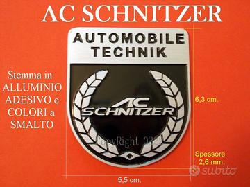 Stemma AC SCHNITZER Emblema Logo alluminio adesivo
