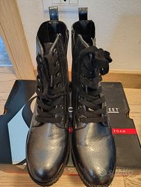 Stivaletti donna grigio metallizzato