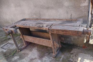 BANCO DA FALEGNAME TAVOLO ANTICO