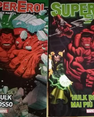 SuperEroi 2 albi HULK ROSSO 