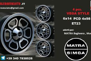 Cerchi vega 6x 14 4x98 et 23 MATRA bageera murena