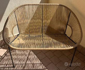 Divanetto da giardino 2 posti