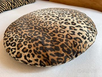 Cuscinone rotondo stile  animalier