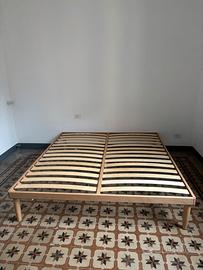 base letto in legno queen size 180 x 200