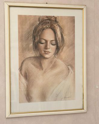 Quadro vintage con cornice di Fernando Brunetti