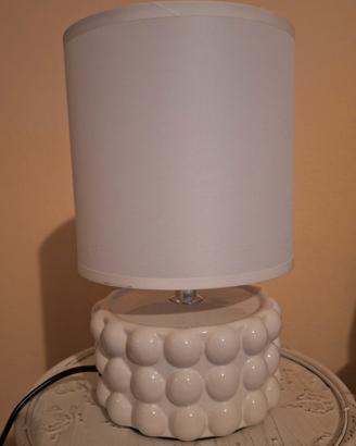 Lampada da comodino bianca