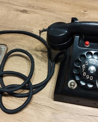 Telefono nero vintage Sip Fatme/Siemens rete fissa