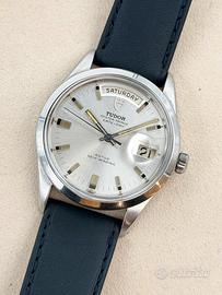 Tudor Prince DateDay 38mm, fondello e corona Rolex