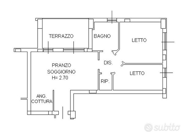 Celletta recente 2 camere terrazzo garage autonomo