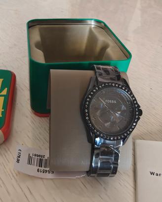Orologio donna Fossil cronografo acciaio nuovo