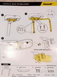Materiale cicloturismo bypacking nuovo 