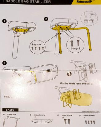 Materiale cicloturismo bypacking nuovo 
