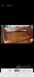 LETTO SINGOLO TELAIO IN LEGNO + MATERASSO + RETE