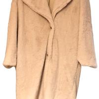 Cappotto in pelliccia sintetica bianco