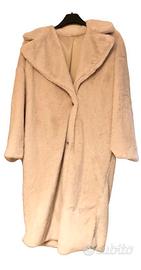 Cappotto in pelliccia sintetica bianco