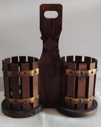 FIORIERA IN LEGNO  VASO PORTA FIORI