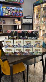 Box scatlatto e violetto e mega evoluzioni