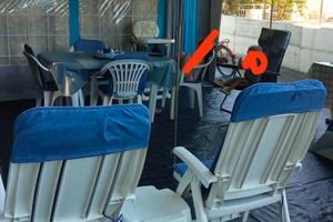 Roulotte con veranda tendalino cucinotto