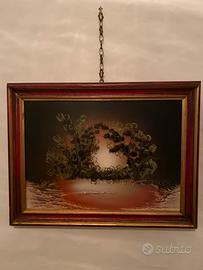 Quadro decorativo con cornice in legno