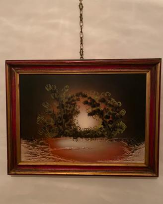 Quadro decorativo con cornice in legno