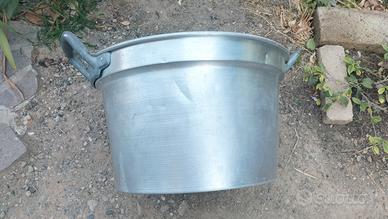 pentolone alluminio cm 67 con coperchio 